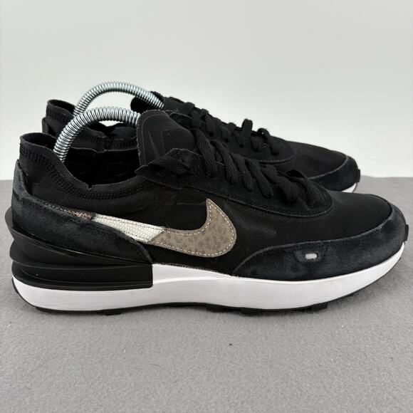 Nike Womens Waffle One SE Black Leopard Multi Color Size 11 Sneaker Running Shoe - Picture 5 of 13